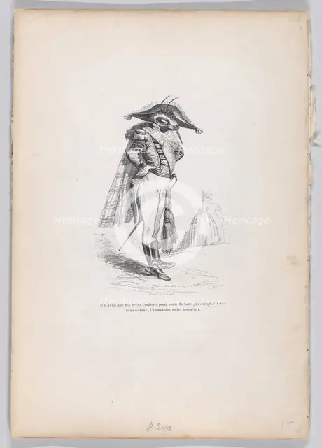 He had only his beautiful colors... from Scenes from the Private and Public Life of..., ca. 1837-47. Creator: Andrew Best Leloir.
