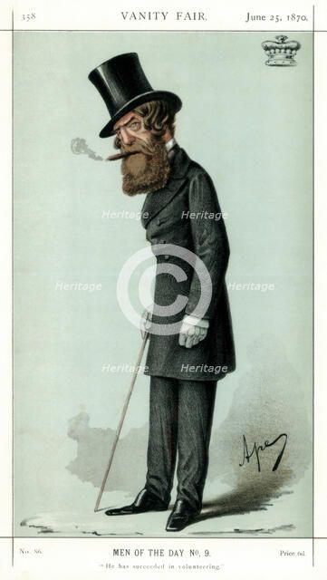 'He has Succeeded in Volunteering', Viscount Ranelagh, 1870.Artist: Carlo Pellegrini