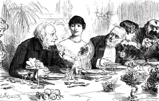 "...he hastened to assure his fair neighbour that the Empire was the best Government for France"1881 Creator: R&E Taylor.