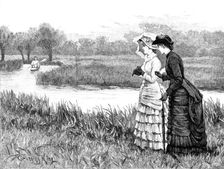 "He is coming," said Jeannette, in a warning voice, 1883. Creator: R. Taylor