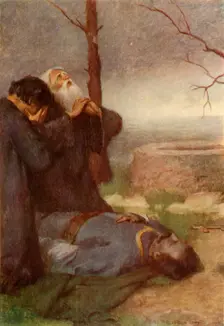 He lamented loudly the fate of Marko 1917. Creator: Unknown