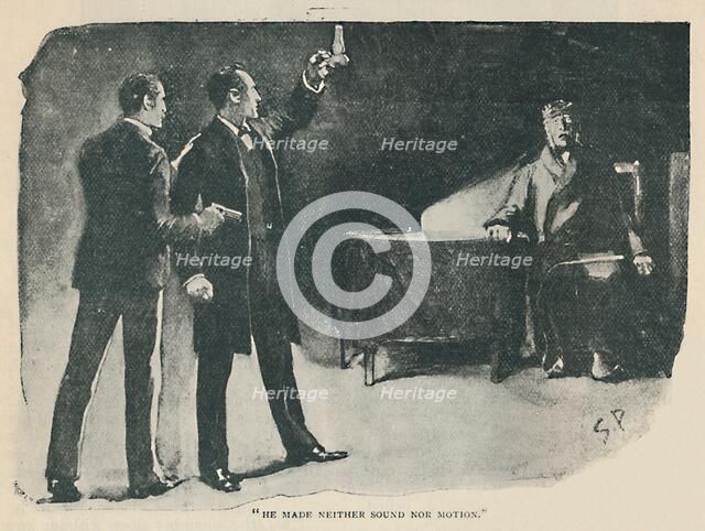 'He Made Neither Sound Nor Motion', 1892. Artist: Sidney E Paget.