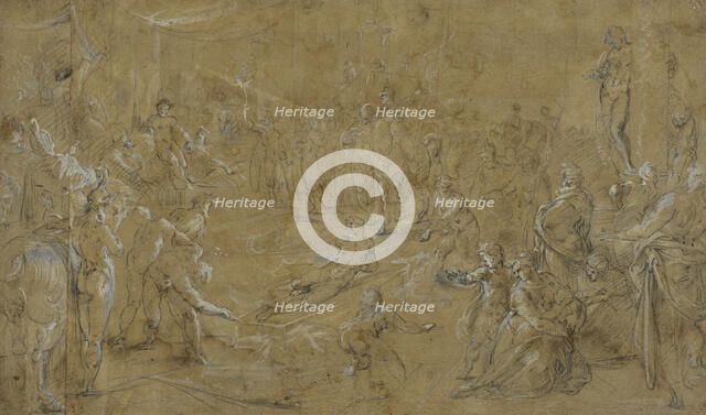 he Martyrdom of St Lawrence. Creator: Pieter Cornelisz. van Rijck.