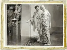 He Met Within the Murmurous Vestibule, His Young Disciple, 1885. Creator: Will H. Low