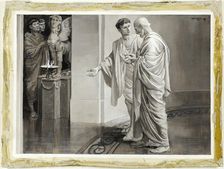 He Met Within the Murmurous Vestibule, His Young Disciple, 1885. Creator: Will H. Low