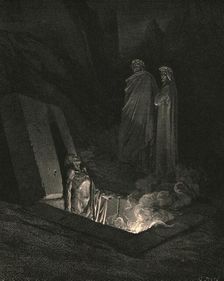 He, soon as there I stood at the tomb's foot, ey'd me a space c1890. Creator: Gustave Doré