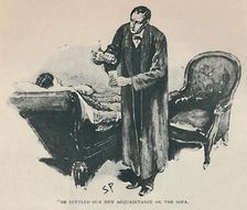 He Settled Our New Acquaintance On The Sofa 1892. Artist: Sidney E Paget