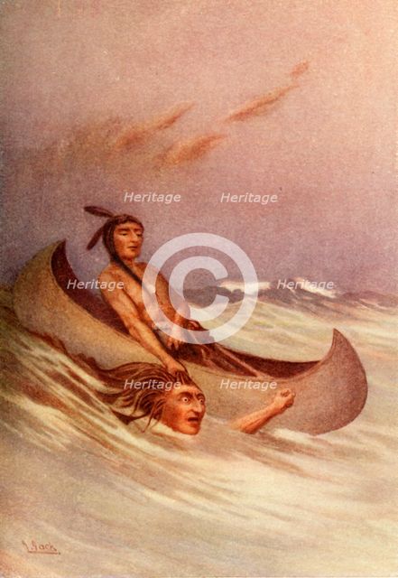 'He seized hold of the hair', 1914. Creator: Unknown.