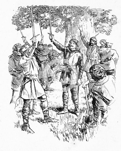 'He Shall Be King of Sherwood', 1932.  Creator: Howard Davie.