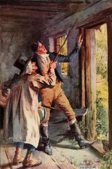 "He Pointed To A Rusty Iron Staple", 1928. Creator: Charles Edmund Brock