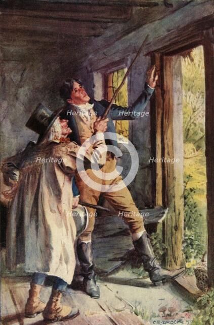 "He Pointed To A Rusty Iron Staple", 1928. Creator: Charles Edmund Brock.