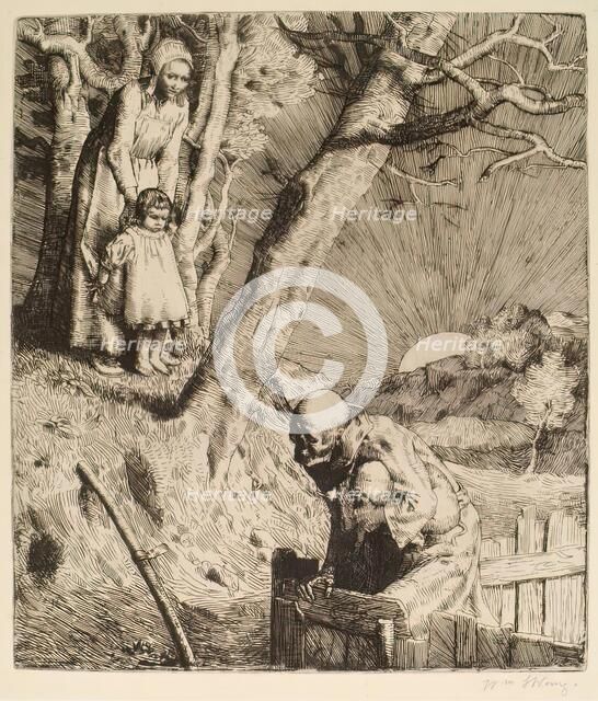 He Was Imprisoned, 1888. Creator: William Strang.