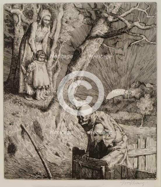 He Was Imprisoned, 1888. Creator: William Strang.