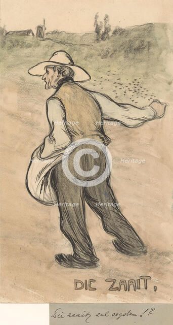 He who sows, shall reap , 1875-1900.  Creator: Jan de Waardt.