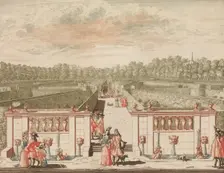 Het Groote Doolhof in: Tooneel Der Voornaamste Nederlands Huizen, En Lust Hoven, Naar T ..., n.d.. Creator: Lorenz Scherm