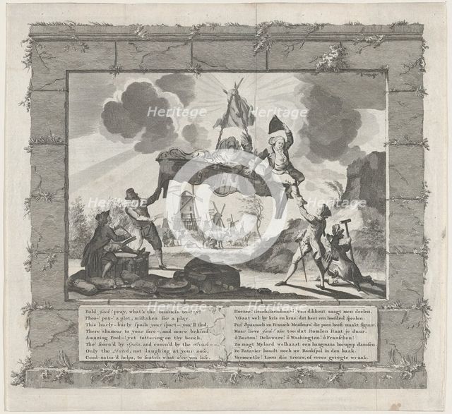 Het Tegenwoordig Veward Europa [Europe in Her Present Disordered State], ca. 1780. Creator: Anon.