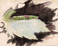 Heterocampa Biundata, Walker, study for book Concealing Coloration in the Animal Kingdom, n.d. Creator: Abbott Handerson Thayer