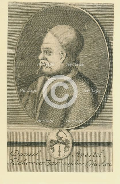 Hetman Danylo Apostol (1654-1734). Artist: Bernigeroth, Martin (1670-1733)