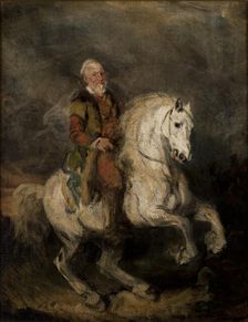 Hetman Stefan Czarniecki on Horseback, c1846. Creator: Piotr Michalowski