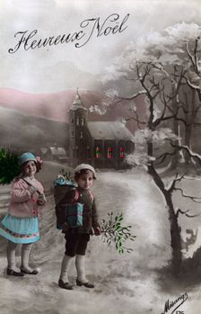 Heureux Noël (Happy Christmas), c1900-1919(?).Artist: Mesange