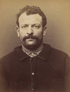 Heurteaux. Auguste. 31 ans, né à Paris Xe. Polisseur. Anarchiste. 3/3/94., 1894. Creator: Alphonse Bertillon