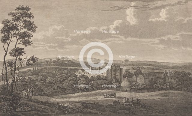 Hever Castle in the County of Kent, from Edward Hasted's, The History and Topographical..., 1777-90. Creator: Richard Bernard Godfrey.