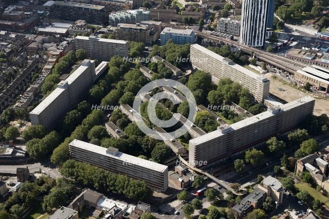 Heygate Estate, Heygate Street, Elephant and Castle, London, 2012. Artist: Damian Grady.