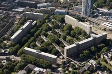Heygate Estate, Heygate Street, Elephant and Castle, London, 2012. Artist: Damian Grady