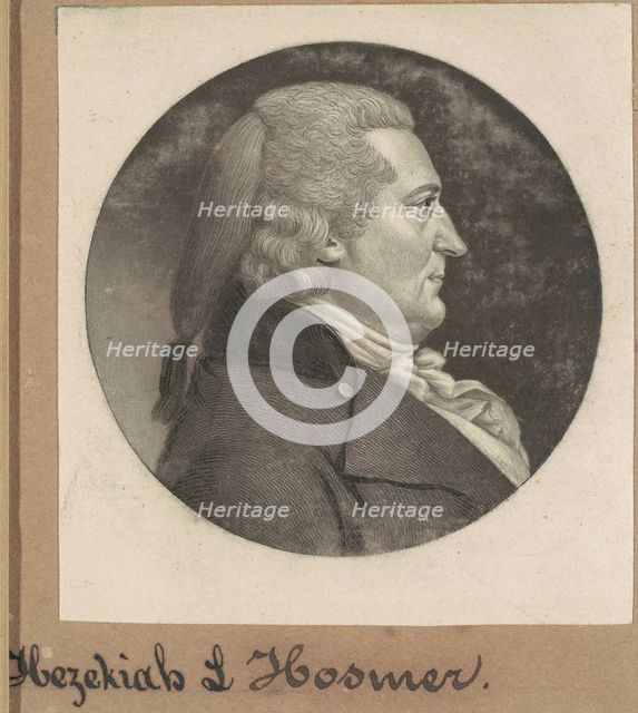 Hezekiah Lord Hosmer, 1799. Creator: Charles Balthazar Julien Févret de Saint-Mémin.