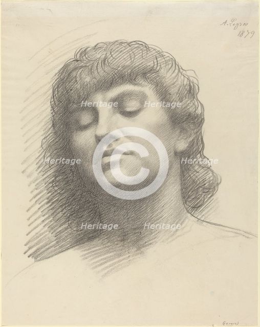 Head, 1879. Creator: Alphonse Legros.