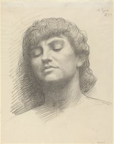 Head, 1879. Creator: Alphonse Legros