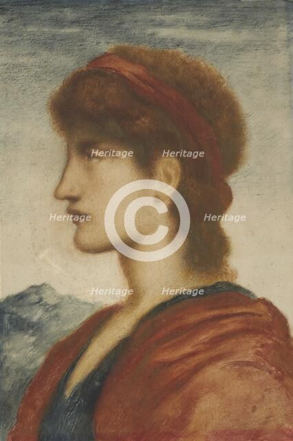 Head, 1895. Creator: Simeon Solomon.