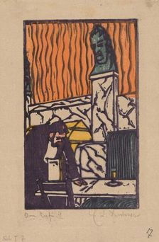Head Waiter in Café, 1904. Creator: Ernst Kirchner