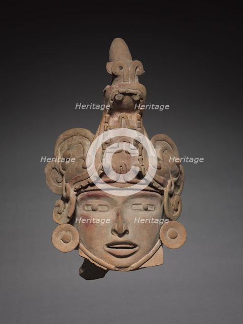 Head with Animal Helmet, c. 600-1000. Creator: Unknown.