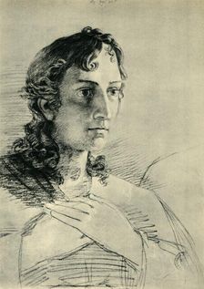 Head and hands of St John, 1806, (1943). Creator: Philipp Otto Runge