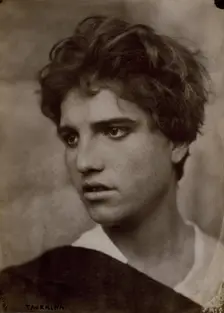 Head and shoulders of a young man, Taormina, Sicily, c1890s. Creator: Count Wilhelm von Gloeden