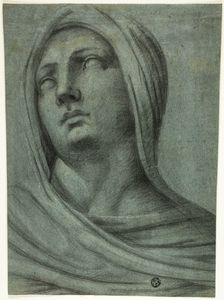 Head and Shoulders of Veiled Woman, c. 1700. Creator: Unknown