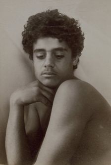 Head and torso of a young man, Taormina, Sicily, c1890s. Creator: Count Wilhelm von Gloeden