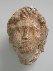 Head, Coptic, 4th-7th century. Creator: Unknown