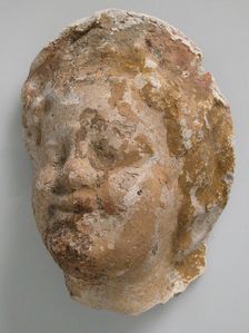 Head, Coptic, 4th-7th century. Creator: Unknown
