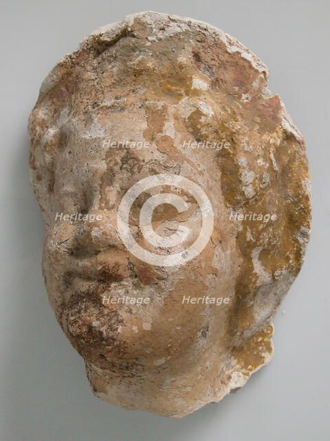 Head, Coptic, 4th-7th century. Creator: Unknown.