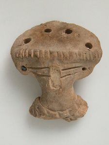 Head, Coptic, 4th-7th century. Creator: Unknown