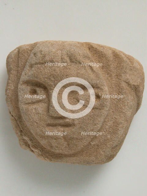 Head, Coptic, 4th-7th century. Creator: Unknown.