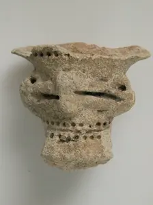 Head, Coptic, 4th-7th century. Creator: Unknown