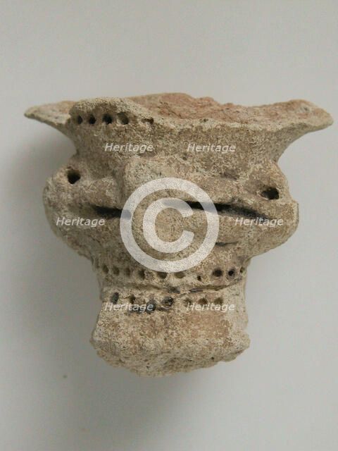 Head, Coptic, 4th-7th century. Creator: Unknown.