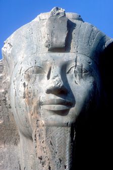 Head detail of Alabaster Sphinx, Memphis, Egypt, 18th or 19th Dynasty, c14th-13th century BC