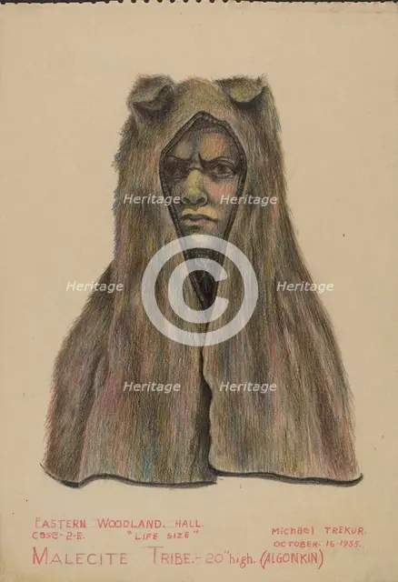 Head Dress, 1935. Creator: Michael Trekur.