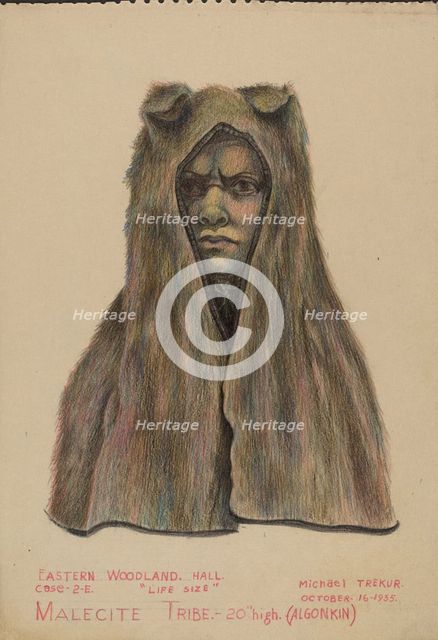 Head Dress, 1935. Creator: Michael Trekur.