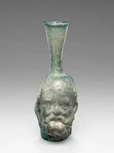 Head Flask, A.D. 100-200. Creator: Unknown