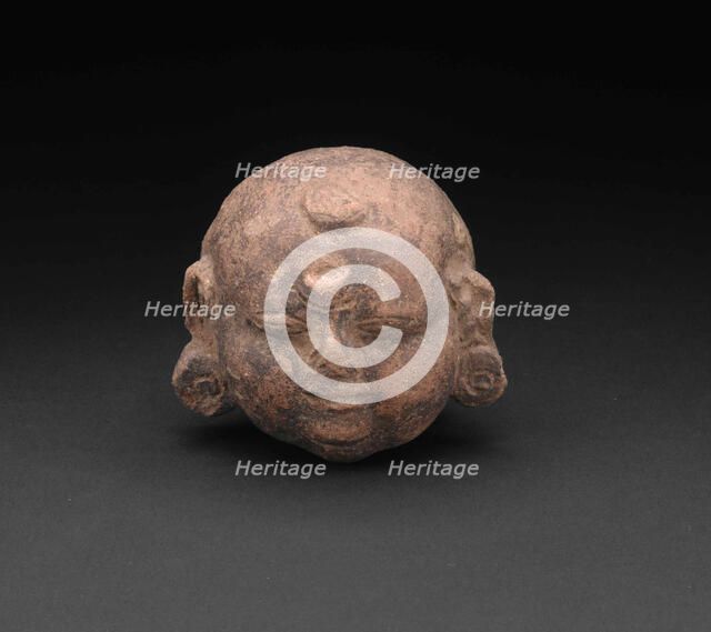 Head from a Figurine of a Child, 14th/15th century. Creator: Unknown.